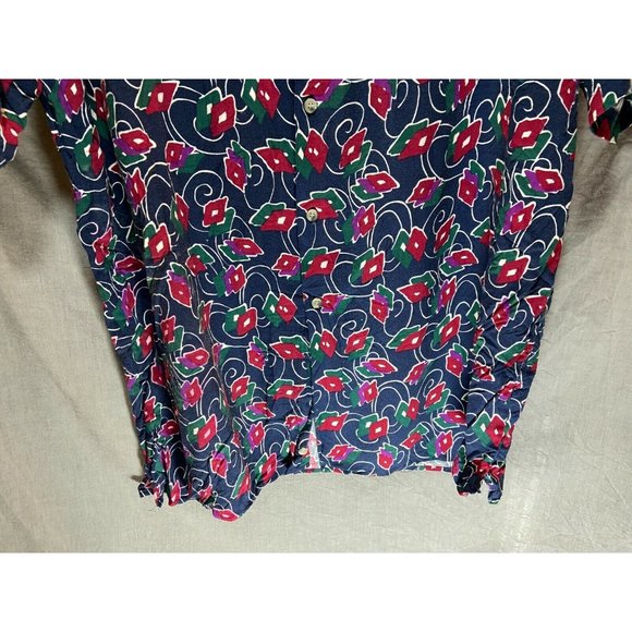 Baxter International Button Up Shirt Adult XL Red Blue Green Purple Casual Mens. - Picture 3 of 8